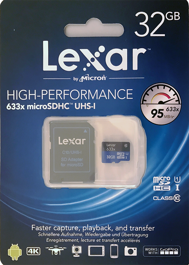 Lexar Carte Micro SD 32 Go, carte mémoire flash microSDHC UHS-I